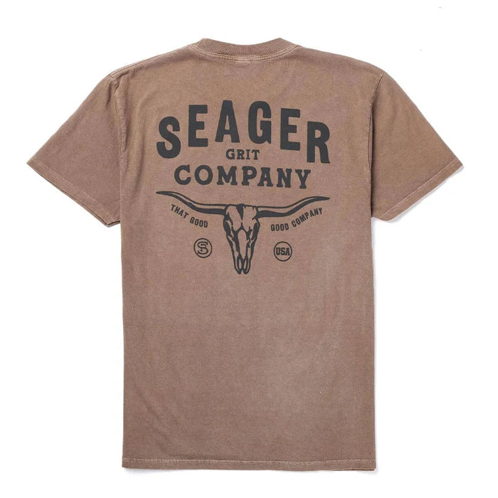 Longhorn Tee - Pigment Brown